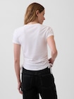 クロースニット ジャージー GAPロゴ ルーシュ サイドタイTシャツ-2