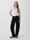 クロースニット ジャージー GAPロゴ ルーシュ サイドタイTシャツ-1