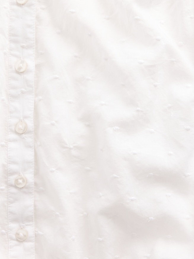 フロントボタン クロップド ペプラムトップス-3