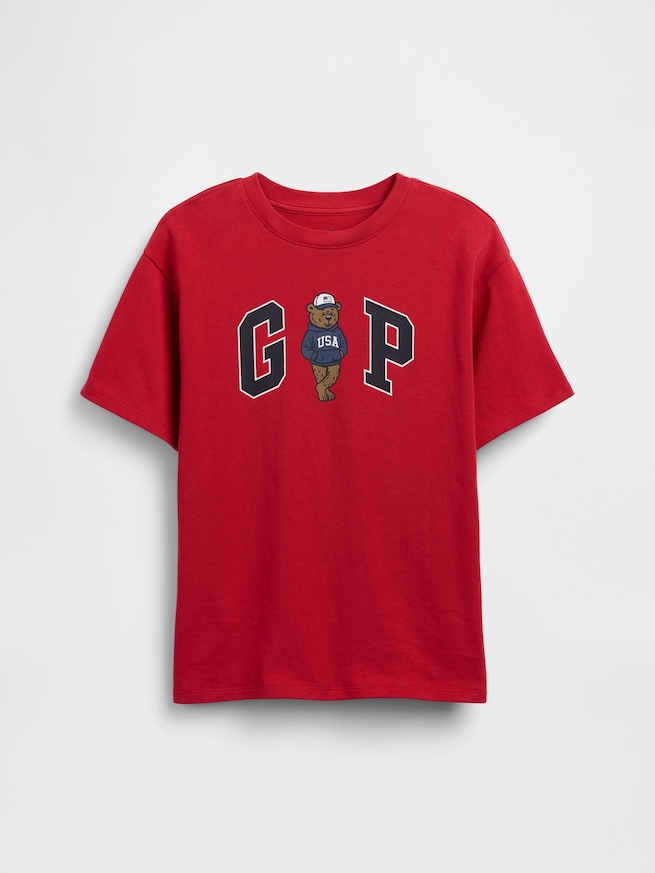リラックスフィット GAPロゴTシャツ (キッズ)-1
