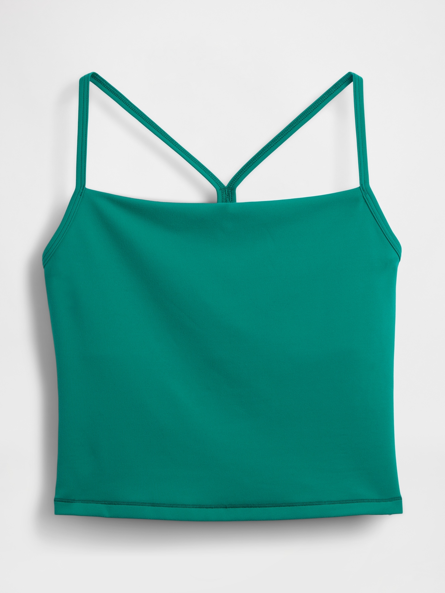 GapFit スムース レーサーバック クロップド タンクトップ-4