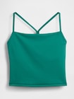 GapFit スムース レーサーバック クロップド タンクトップ-4