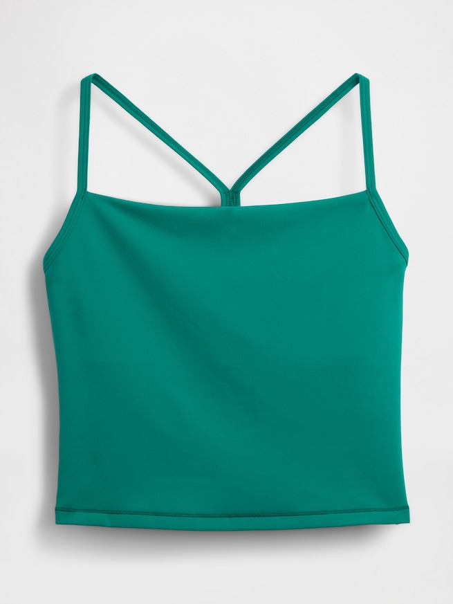 GapFit スムース レーサーバック クロップド タンクトップ-4