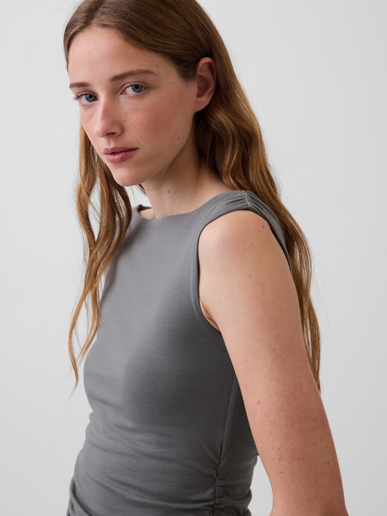 CloseKnit Jersey Crop Boatneck Top | Gap
