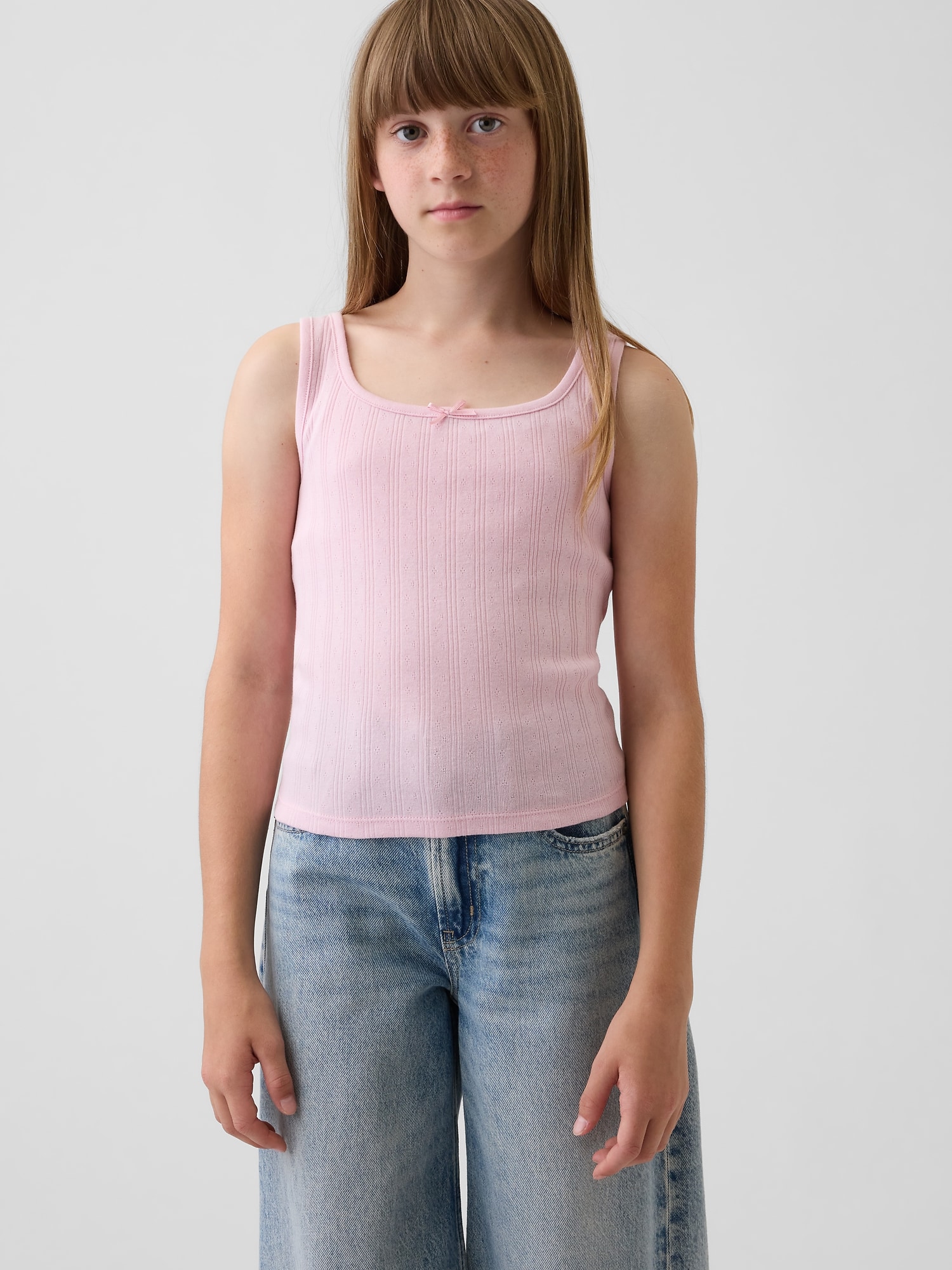 Kids Pointelle Tank Top