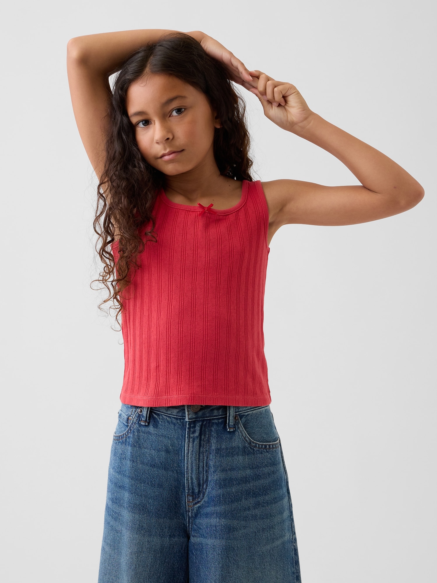 Kids Pointelle Tank Top
