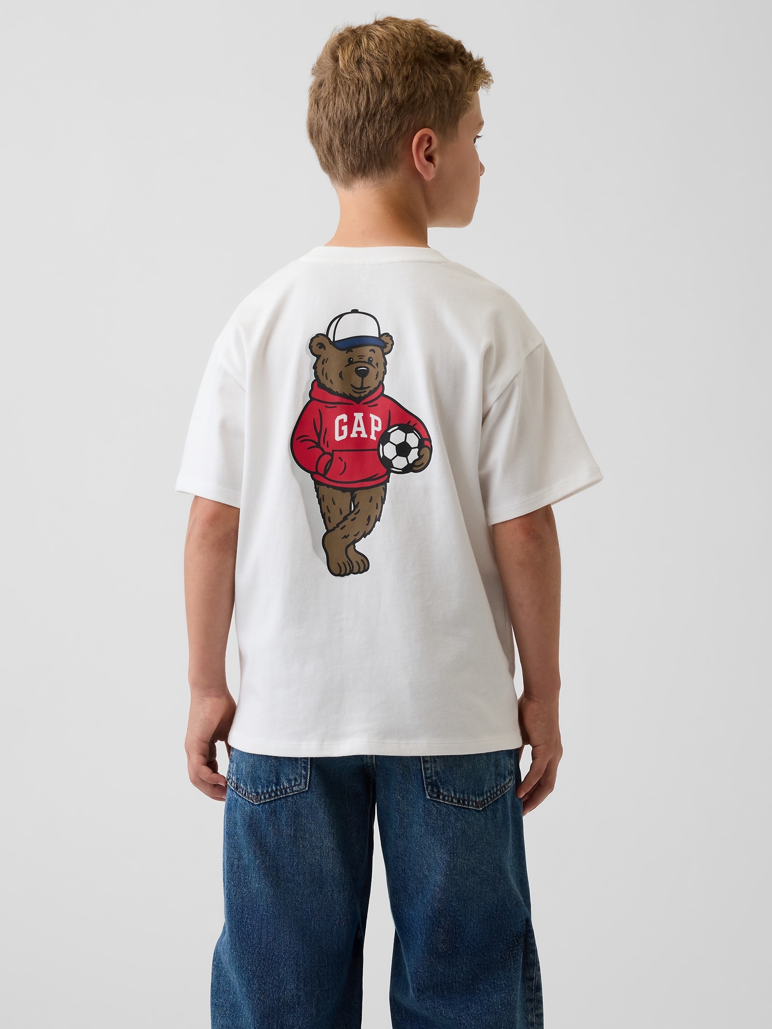 リラックスフィット GAPロゴTシャツ (キッズ)-2