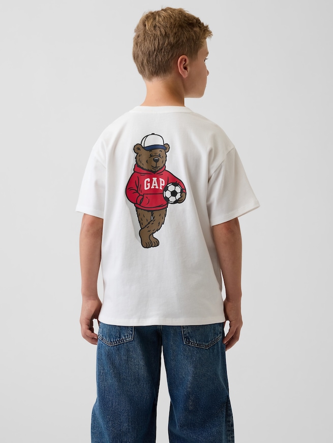 リラックスフィット GAPロゴTシャツ (キッズ)-2
