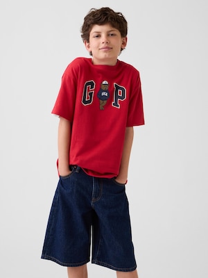 リラックスフィット GAPロゴTシャツ (キッズ)