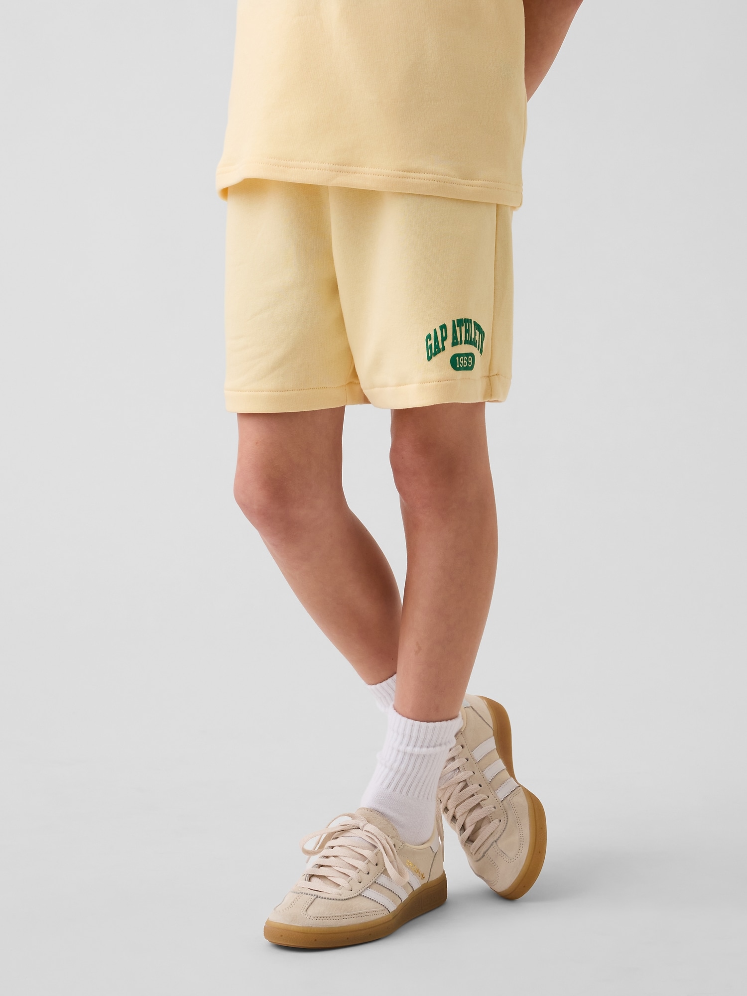 リラックスフィット プルオン フレンチテリー ショートパンツ (キッズ)-2