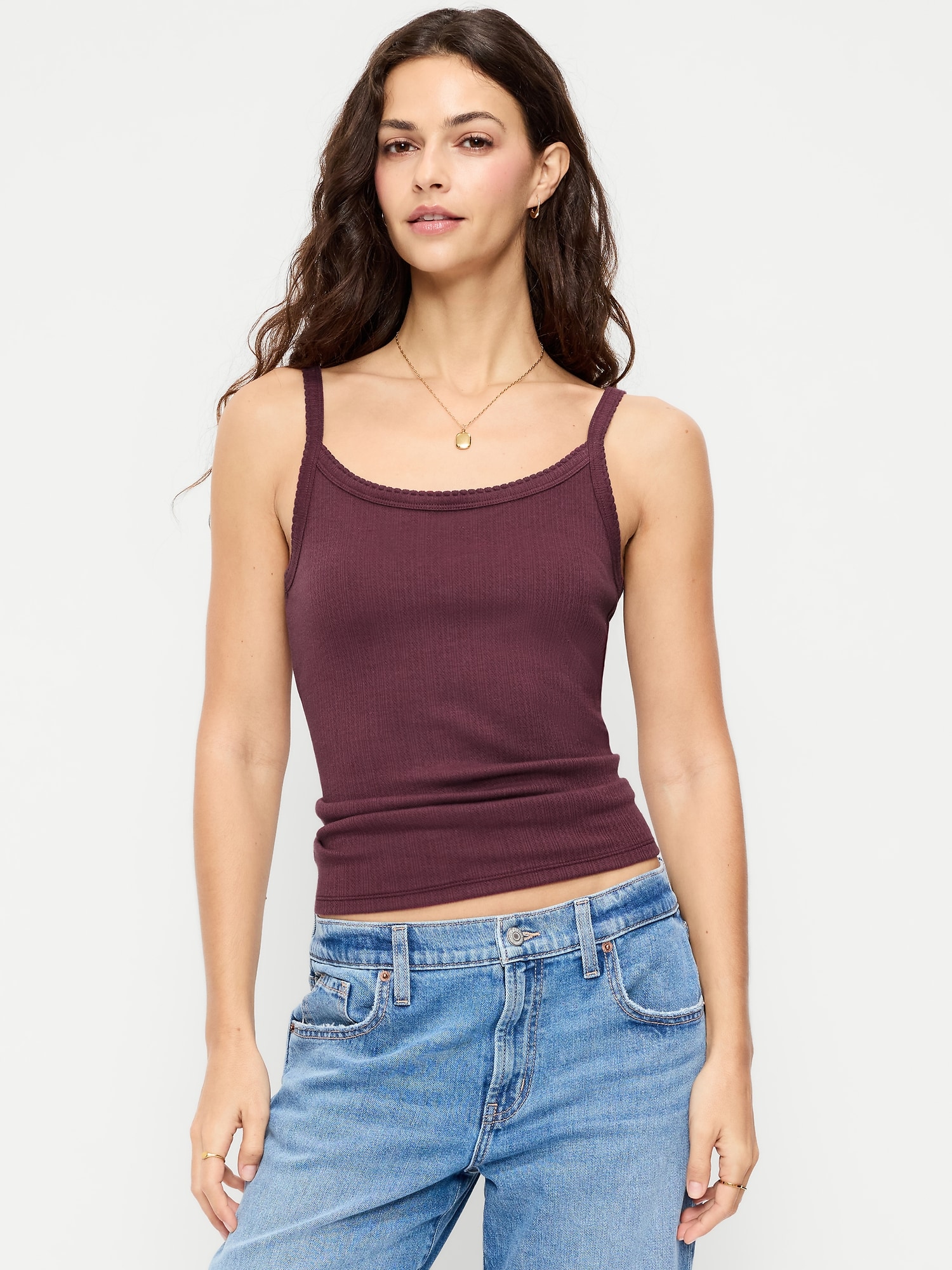 CAMISOLE EN TRICOT POINTELLE