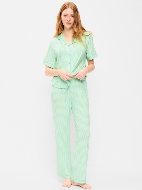 ENSEMBLE PANTALON EN TRICOT DE JERSEY GRASSE MATINÉE