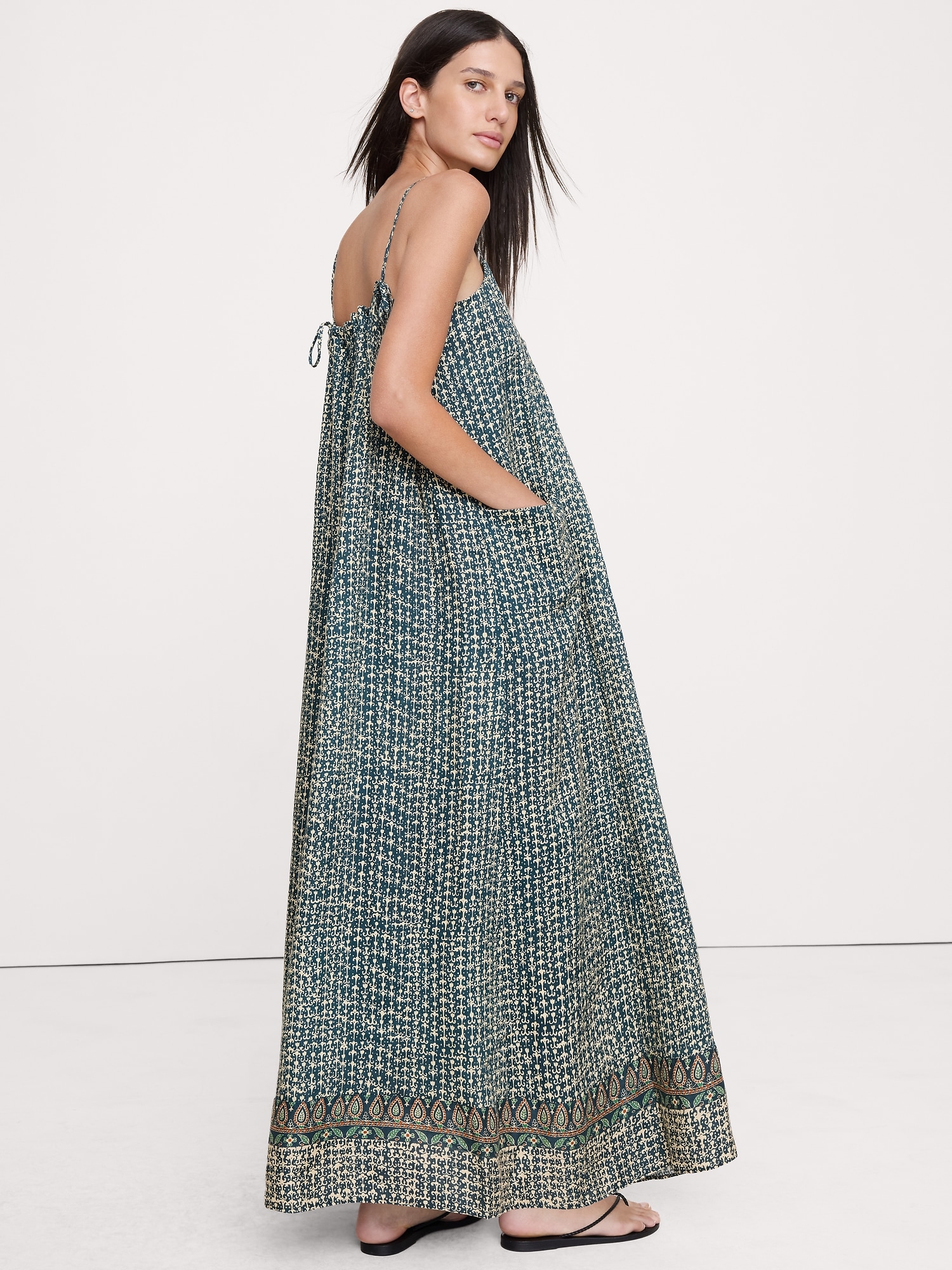 Linen Trapeze Dress