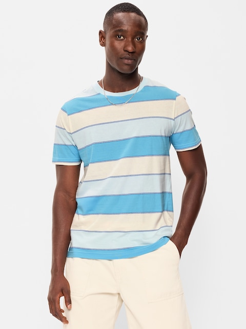 Crew-Neck Striped T-Shirt