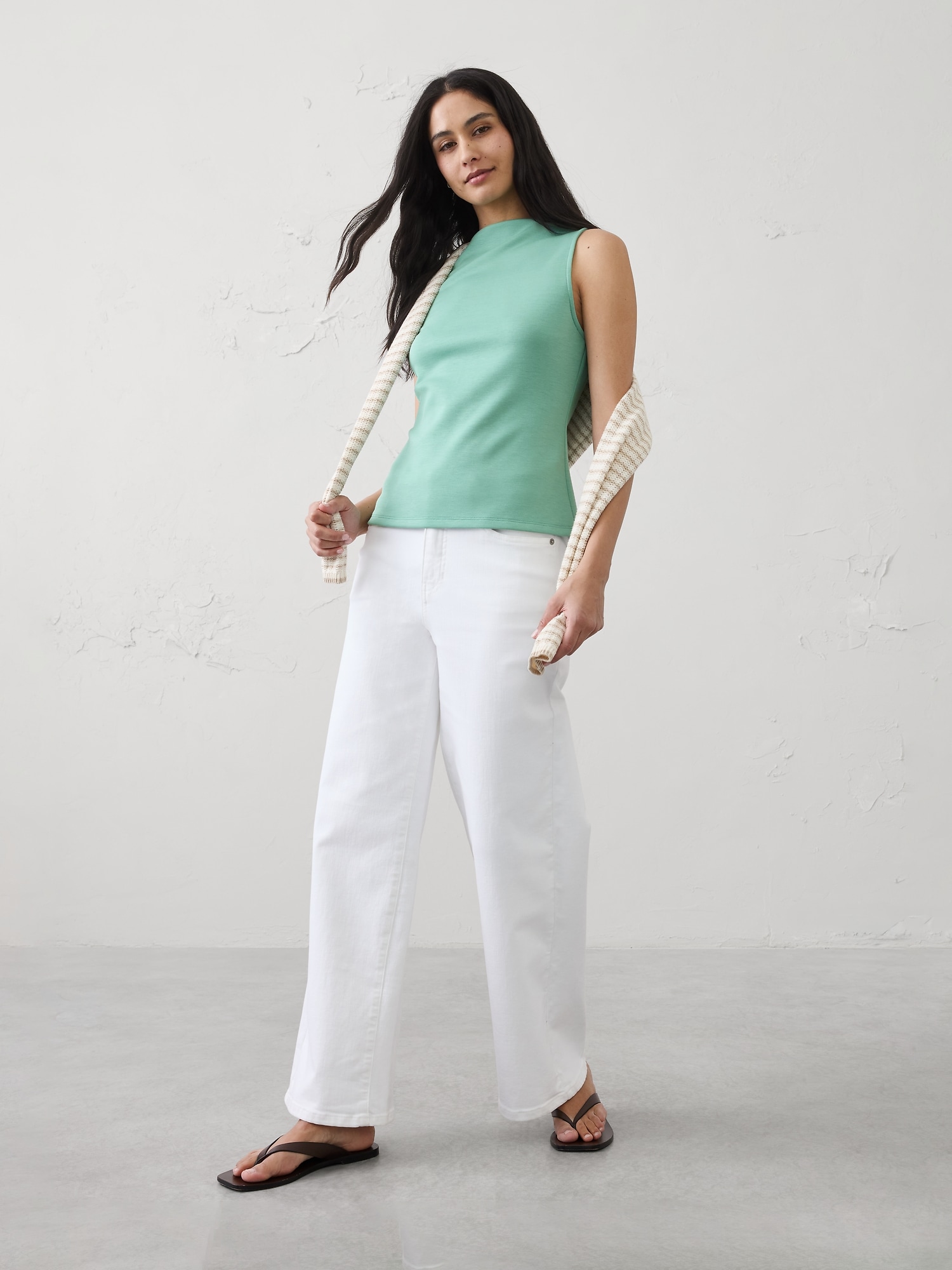 Soft Touch High-Neck Top