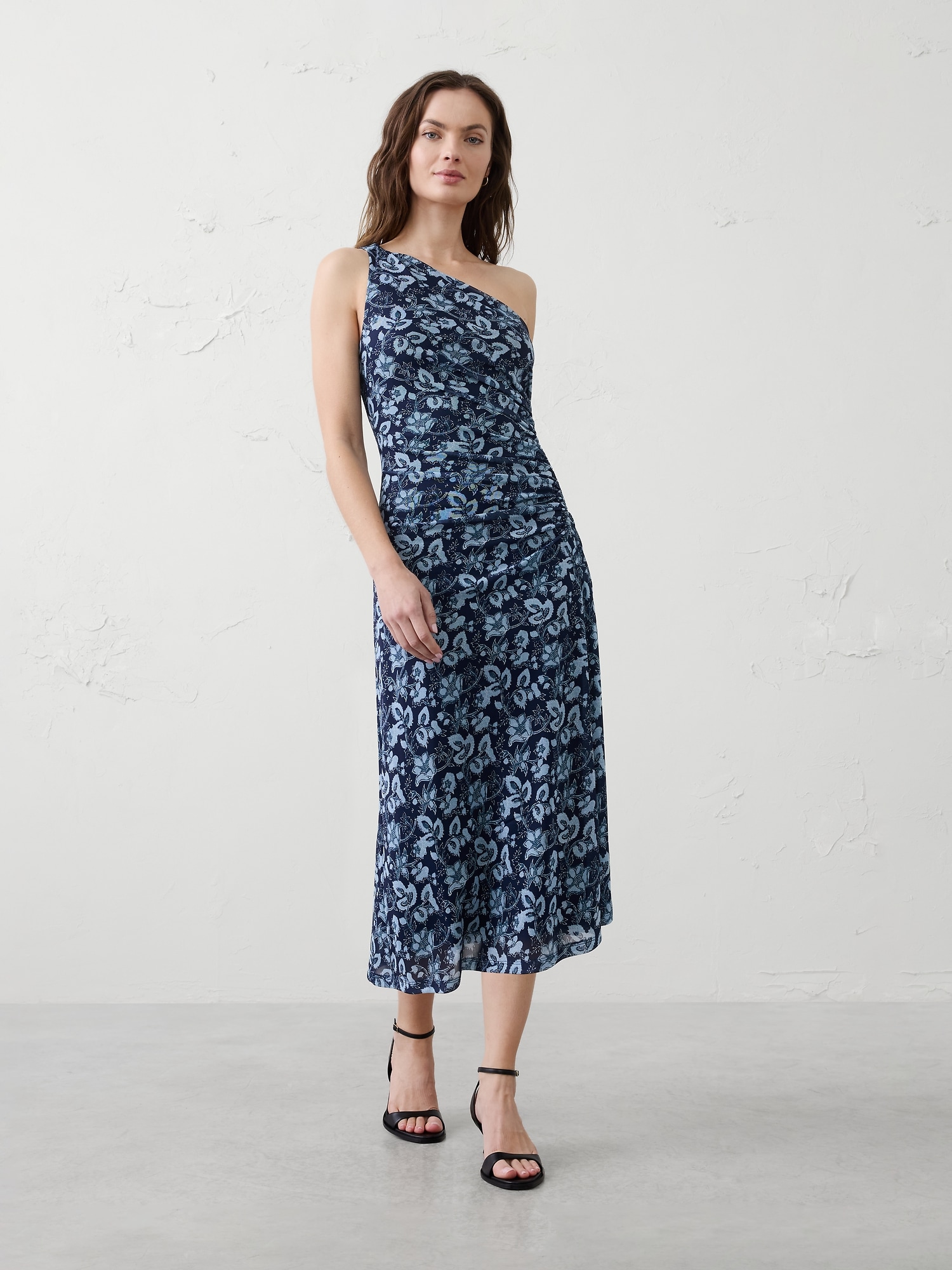 One-Shoulder Midi Dress