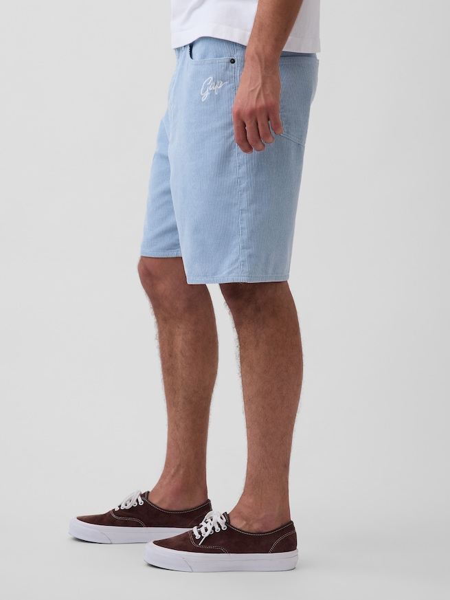 9インチ リラックスフィット コーデュロイ ショートパンツ-2