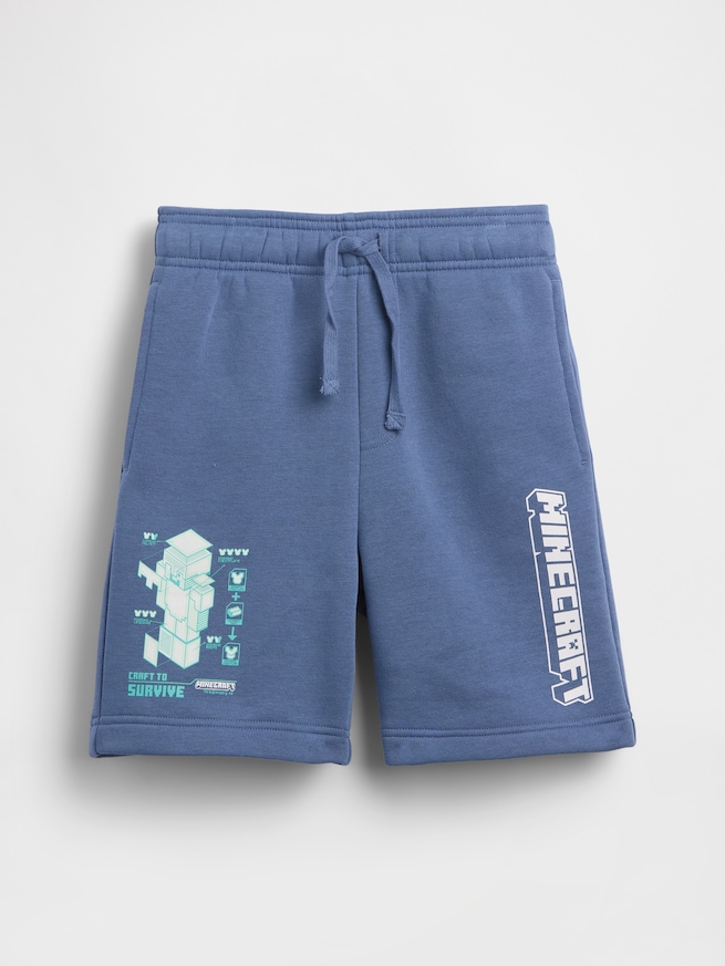 GapKids マインクラフト リラックスフィット プルオン ショートパンツ-1