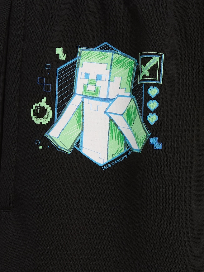 GapKids マインクラフト リラックスフィット プルオン ショートパンツ-4