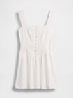 ピンタック ドロップウエスト ミニワンピース-4