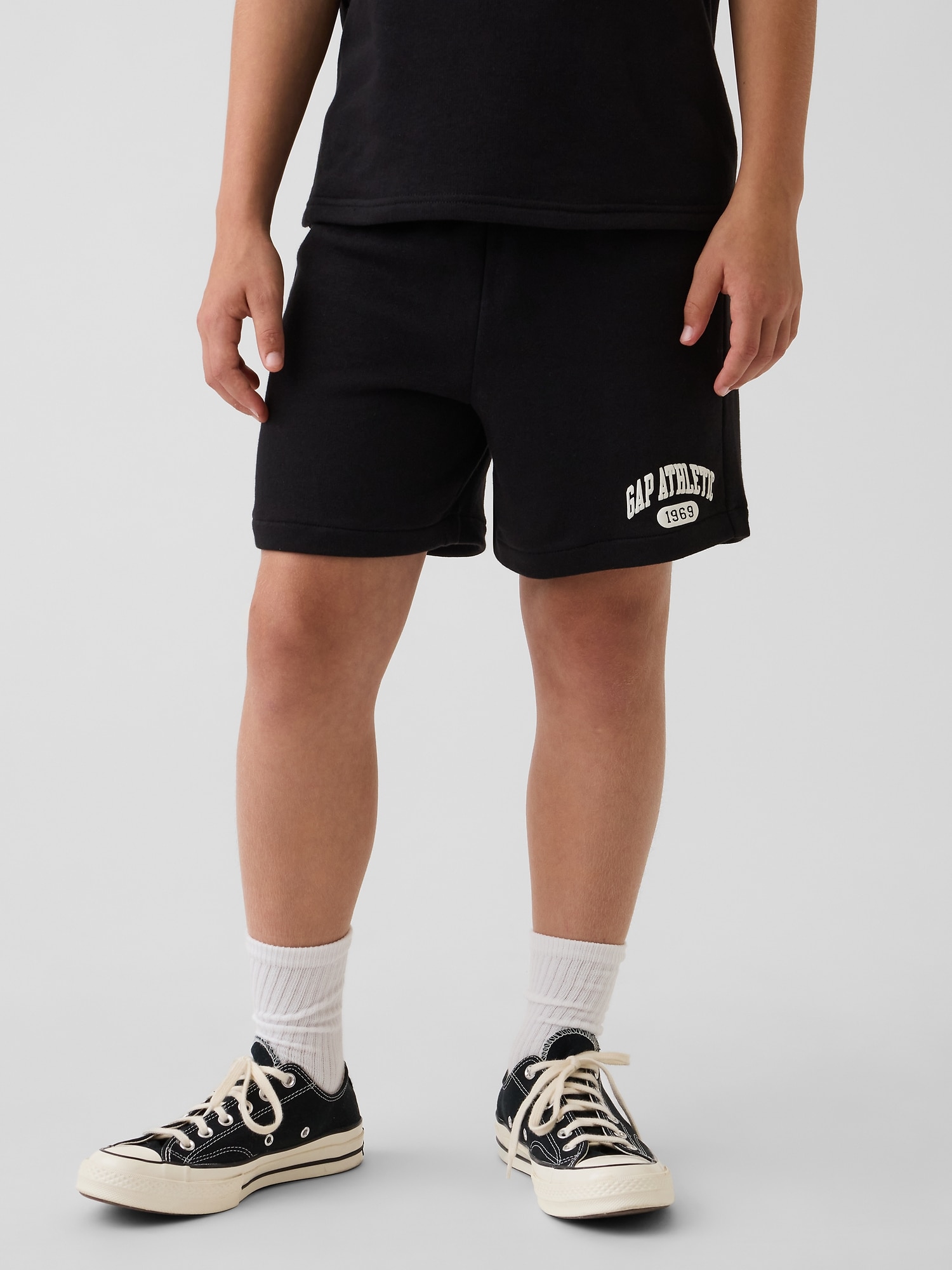 リラックスフィット プルオン フレンチテリー ショートパンツ (キッズ)-2