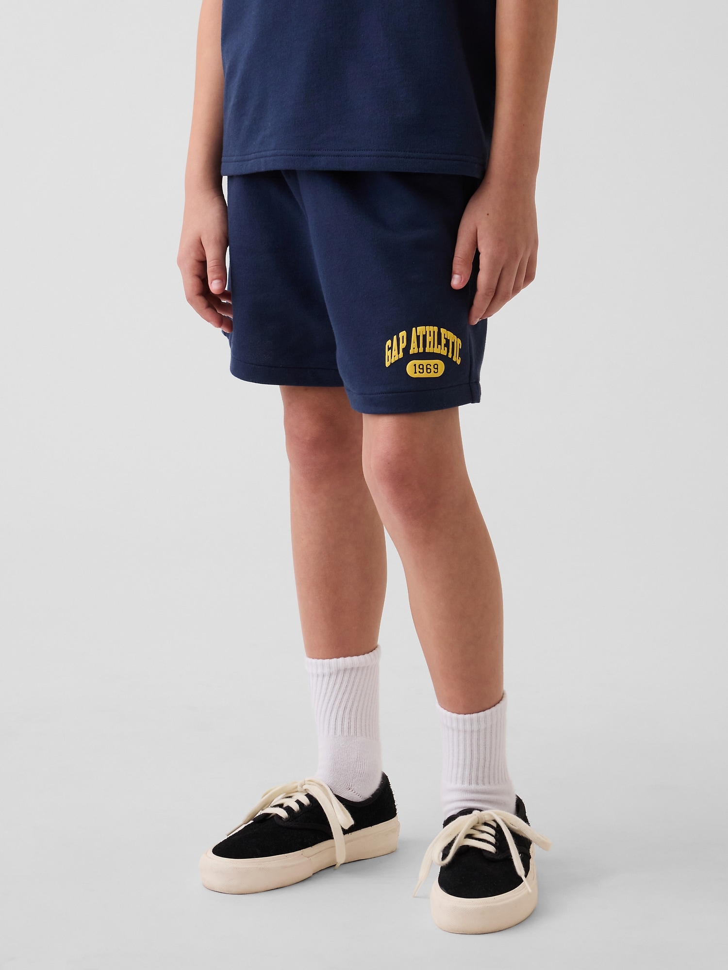 リラックスフィット プルオン フレンチテリー ショートパンツ (キッズ)-2