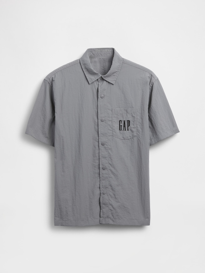 リサイクル リラックスフィット ナイロンシャツ (キッズ)-1