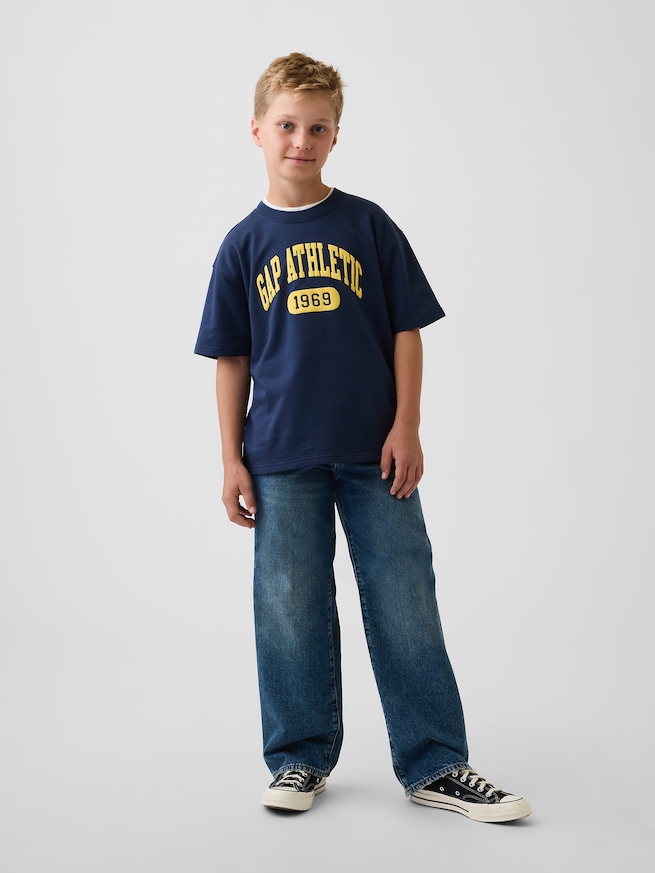 フレンチテリー 半袖 スウェットシャツ (キッズ)-2