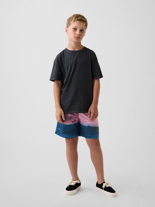 GapFit 6インチ リサイクル メッシュ イージーショートパンツ (キッズ)