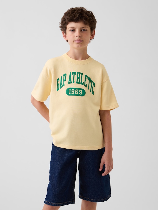 フレンチテリー 半袖 スウェットシャツ (キッズ)-0