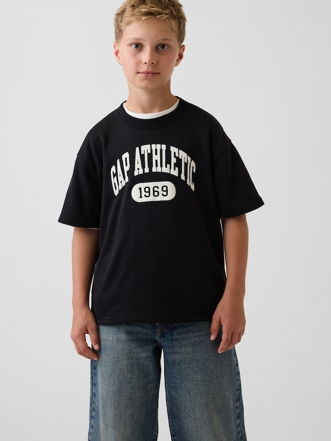 フレンチテリー 半袖 スウェットシャツ (キッズ)-0