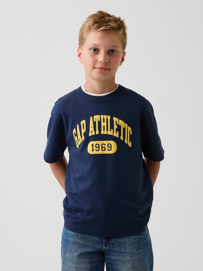 フレンチテリー 半袖 スウェットシャツ (キッズ)-0