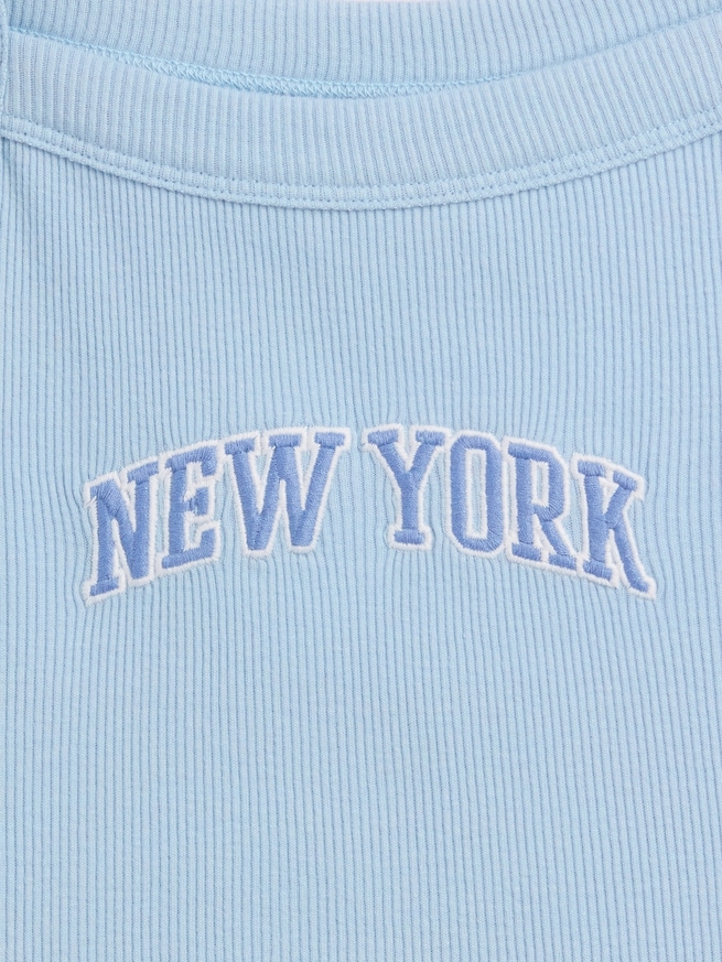 リブ スクエアネック タンクトップ (キッズ)-3