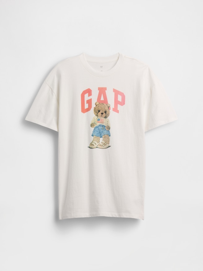 オーバーサイズ GAPロゴ  Tシャツワンピース (キッズ)-3