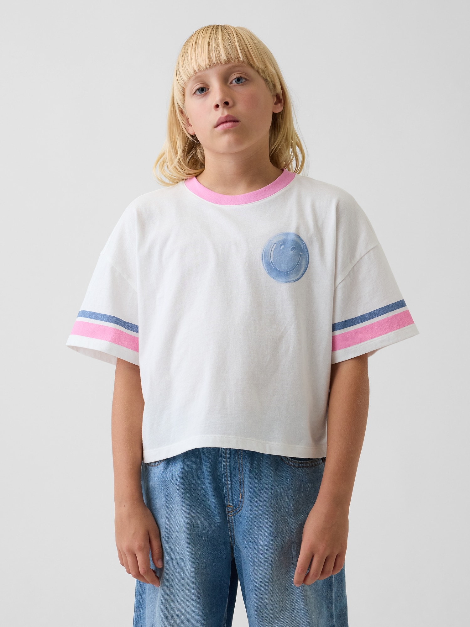 Kids Oversized Graphic T-Shirt
