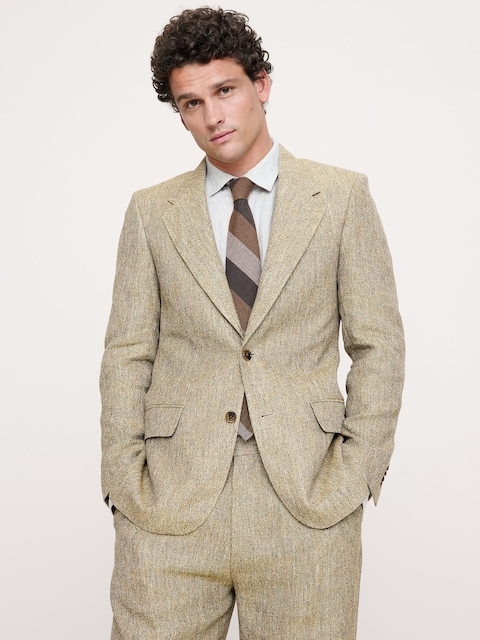 VESTE DE COMPLET DÉCONTRACTÉE EN LIN ITALIEN