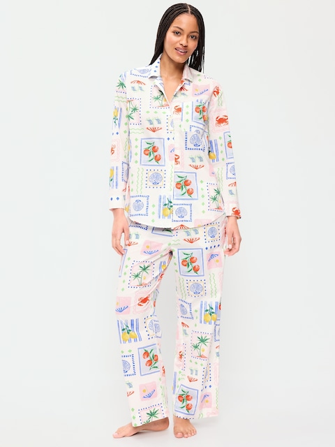 Poplin Pajama Pant Set