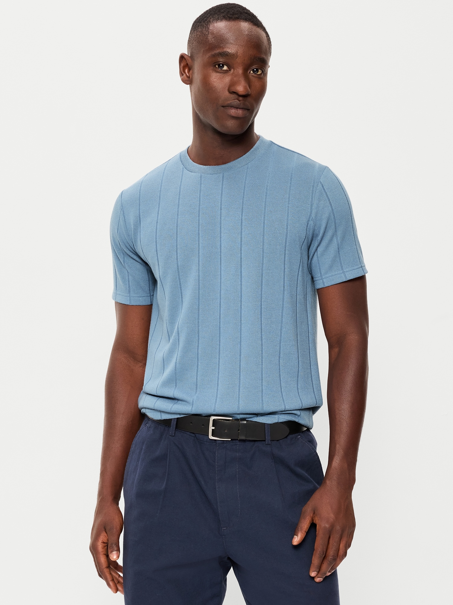T-SHIRT EN TRICOT DÉCONTRACTÉ