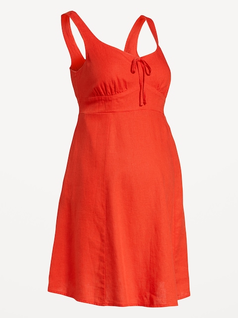 ROBE-CAMISOLE COURTE AJUSTÉE ET ÉVASÉE DE MATERNITÉ