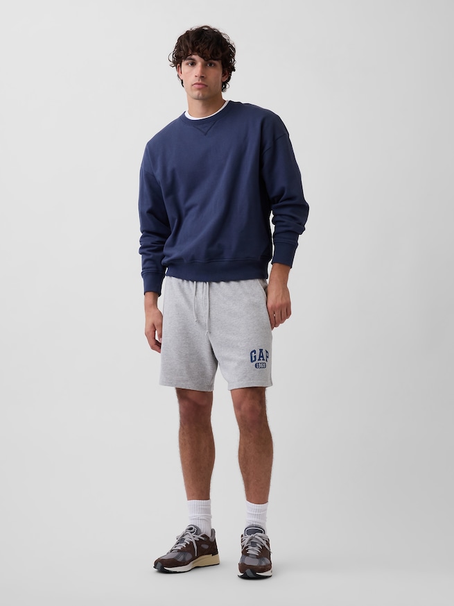 ヴィンテージソフト フレンチテリー GAPロゴ スウェットショートパンツ-3