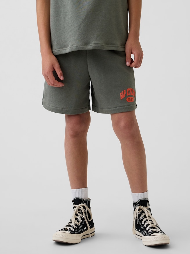 リラックスフィット プルオン フレンチテリー ショートパンツ (キッズ)-2