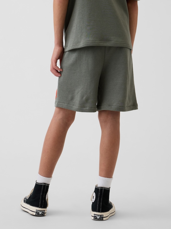 リラックスフィット プルオン フレンチテリー ショートパンツ (キッズ)-3