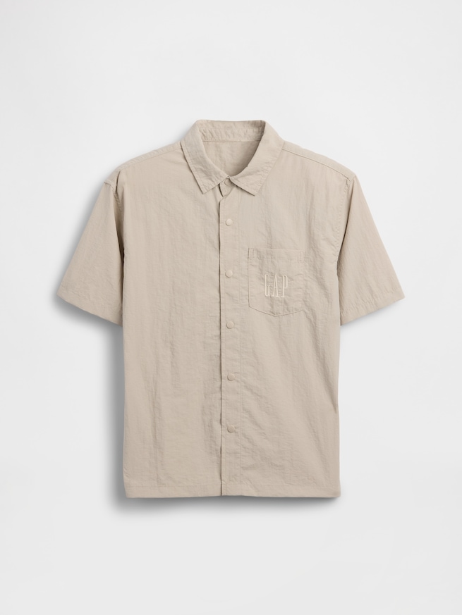 リサイクル リラックスフィット ナイロンシャツ (キッズ)-1