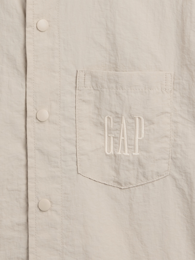 リサイクル リラックスフィット ナイロンシャツ (キッズ)-3