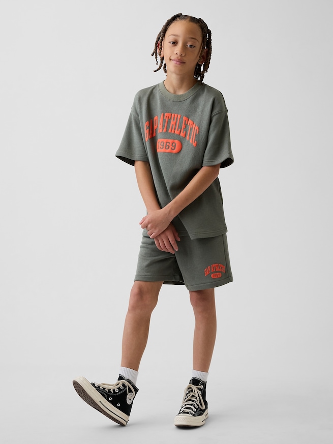 フレンチテリー 半袖 スウェットシャツ (キッズ)-3