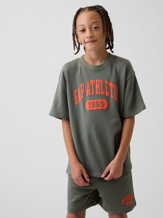 フレンチテリー 半袖 スウェットシャツ (キッズ)-0