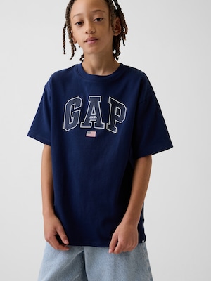 リラックスフィット GAPロゴTシャツ (キッズ)