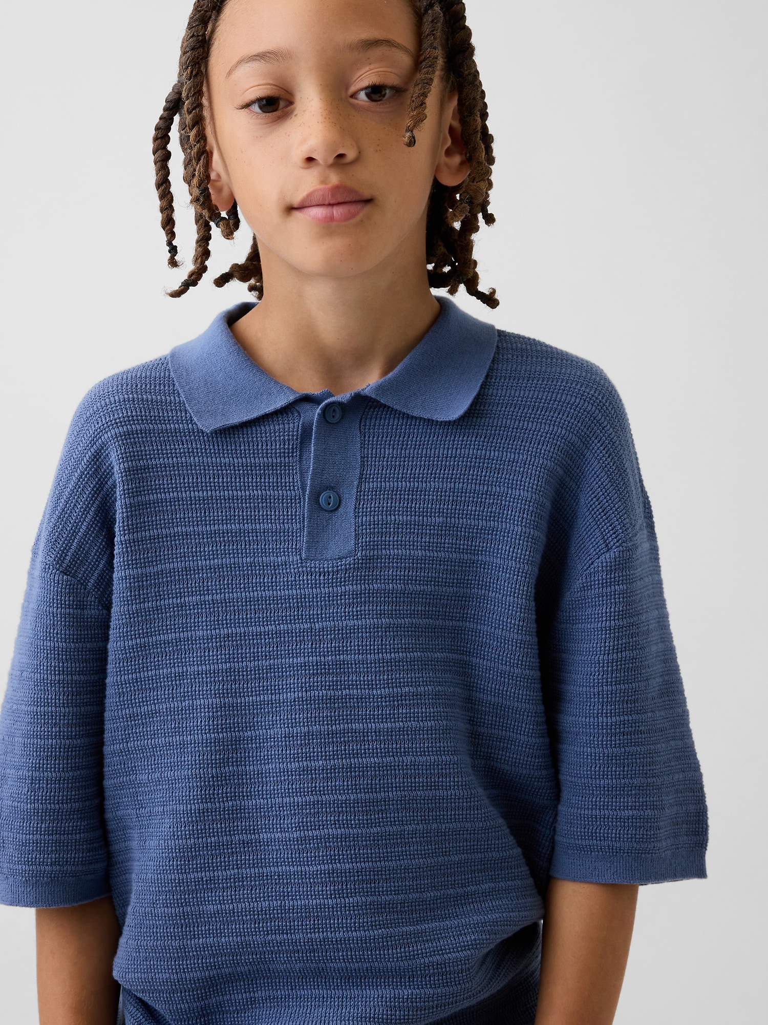 Kids Relaxed Polo Sweater Shirt