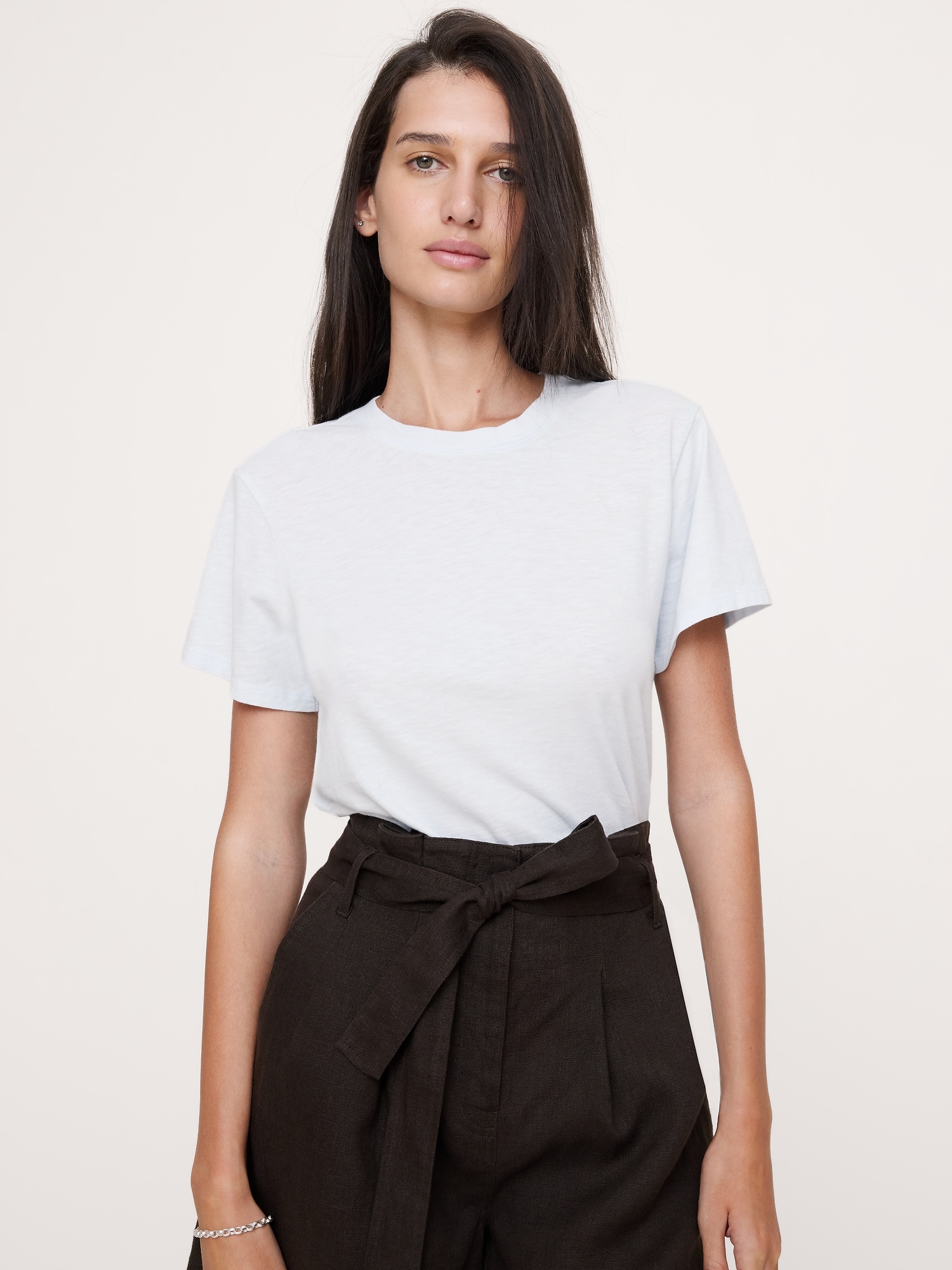 Cotton Slub Crew-Neck T-Shirt