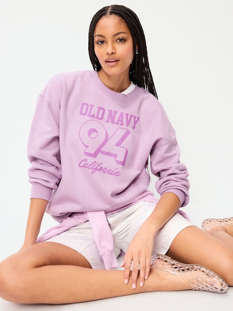 CHANDAIL EN COTON OUATÉ SURDIMENSIONNÉ À IMPRIMÉ